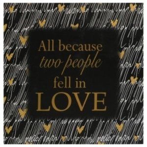 ALL BECAUSE  PLAQUE NWT